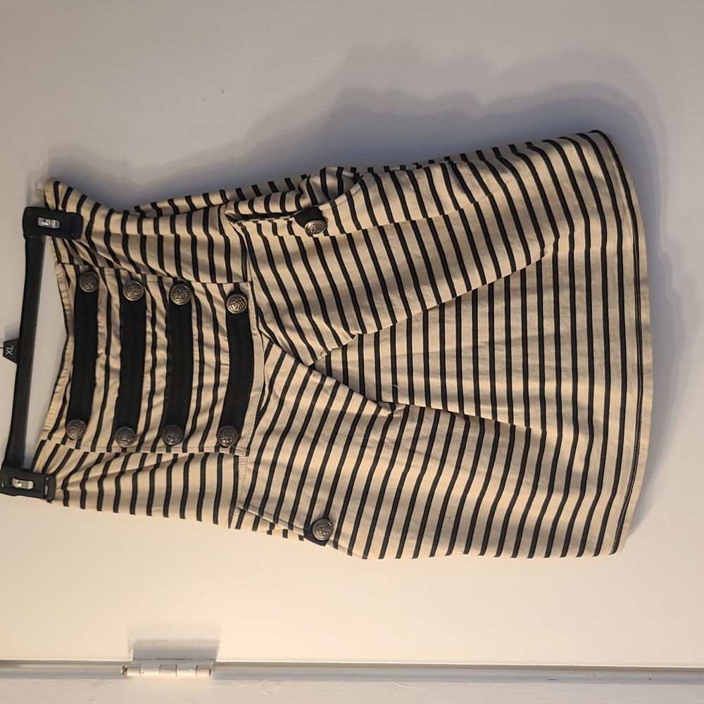 Sailor-type striped tube dress, Large